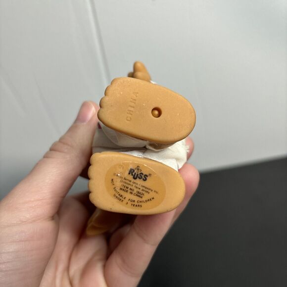 Vintage Russ Painter Troll Doll With Paint Spots & Blue Hair Item No. 18426 - Picture 8 of 8